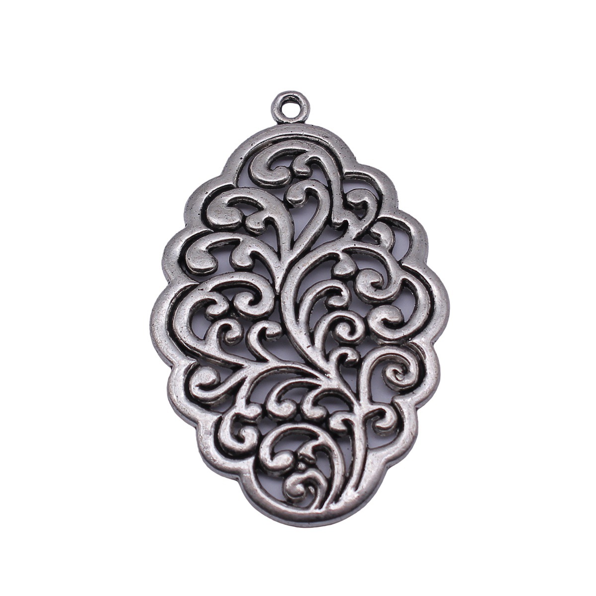 Vintage Fashion Words - Pendentif Mandala ethnique bohème, breloques fleur
