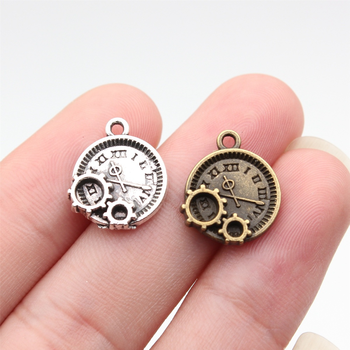 Vintage Fashion Words - WYSIWYG – breloques d'horloge à engrenages,