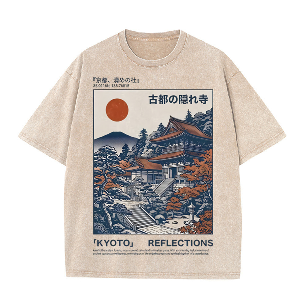 Vintage Fashion Kyoto - T-shirt décontracté oversize à manches courtes