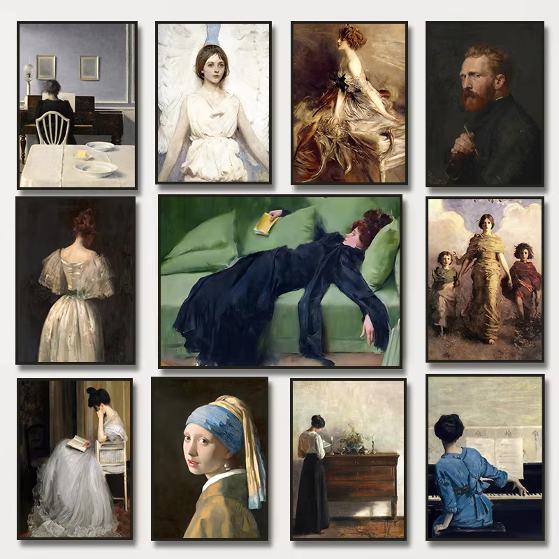 Vintage Fashion Tv - Peinture à l'huile par numéros, femme
