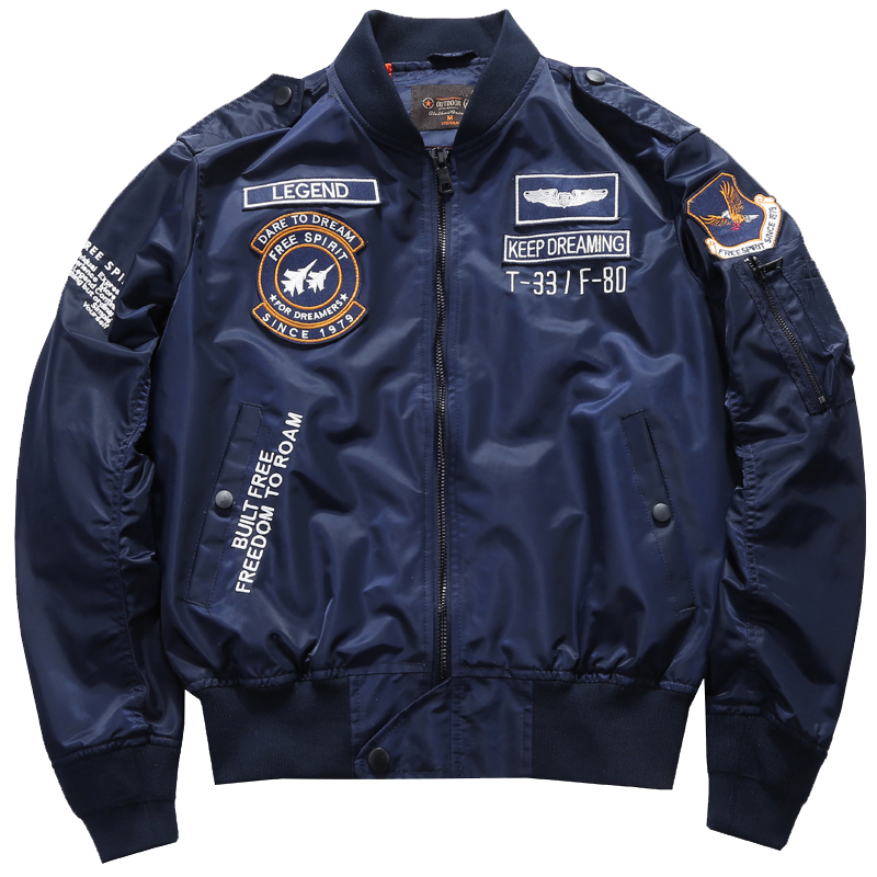 Varsity Jacket Wool - Hommes printemps tactique armée MA-1 vol