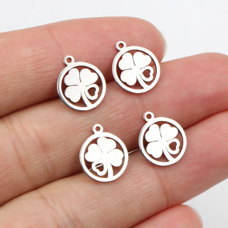 Vintage Fashion Words - 30pcs 12x10mm breloques 316 acier inoxydable