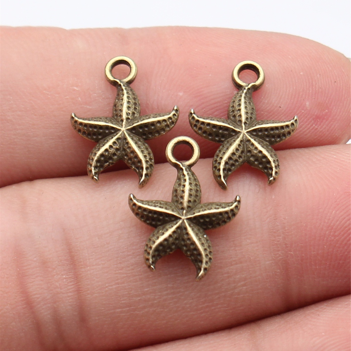Vintage Fashion Jewelry - Breloques étoile de mer, 20 pièces,