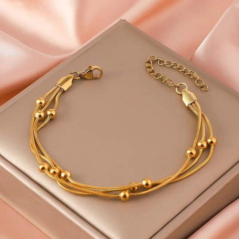 Vintage Fashion Words - Bracelets en acier inoxydable pour femmes,