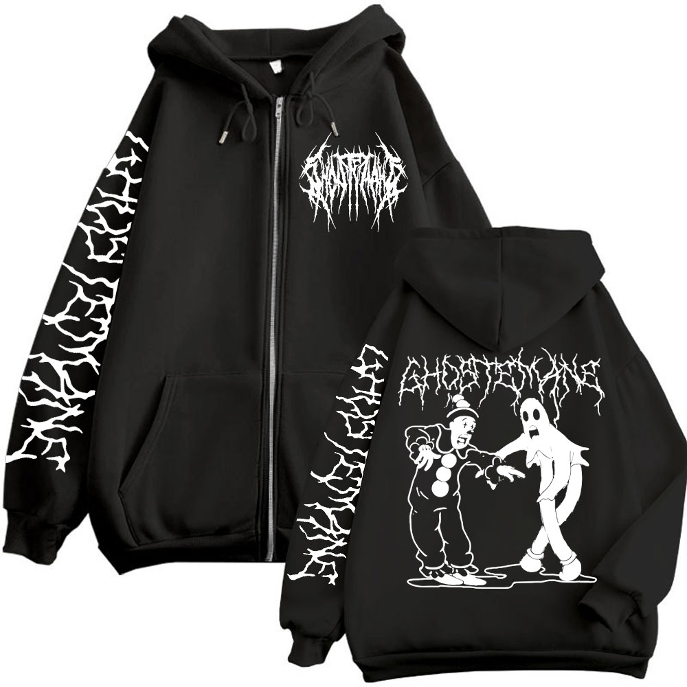 Vintage Fashion Pop Up - Sweat à capuche imprimé Ghostemane avec