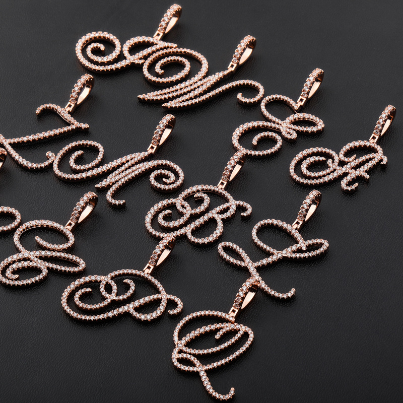 Pendentif Lettre A-Z en Police - Vintage Fashion Font avis et prix