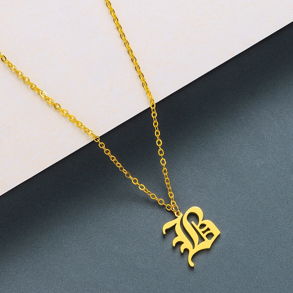 Collier pendentif lettre initi - Vintage Fashion Font avis et prix
