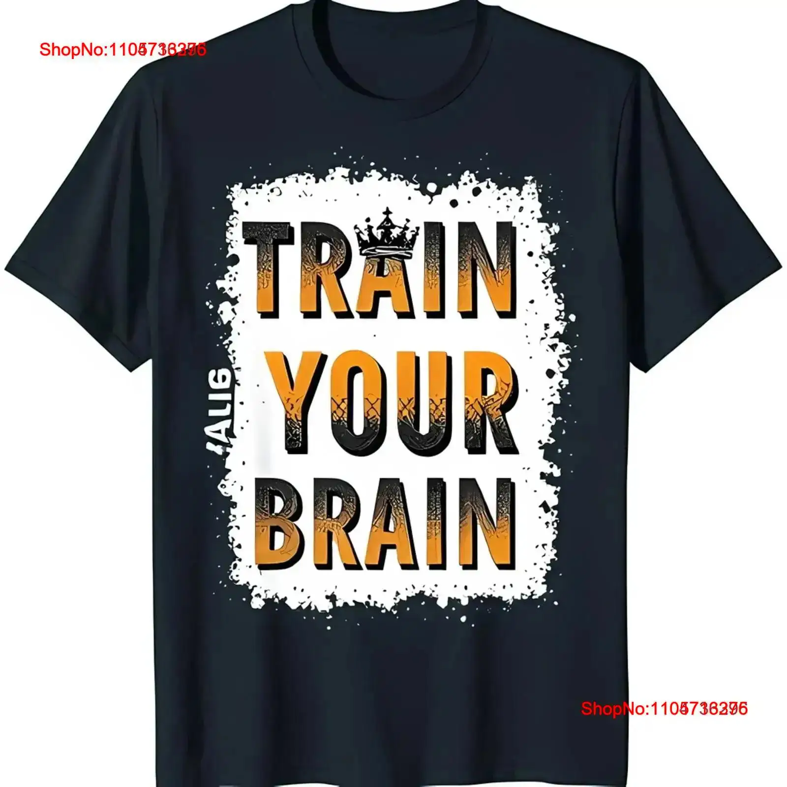 T-shirt noir avec motif Couron - Vintage Fashion Font avis et prix