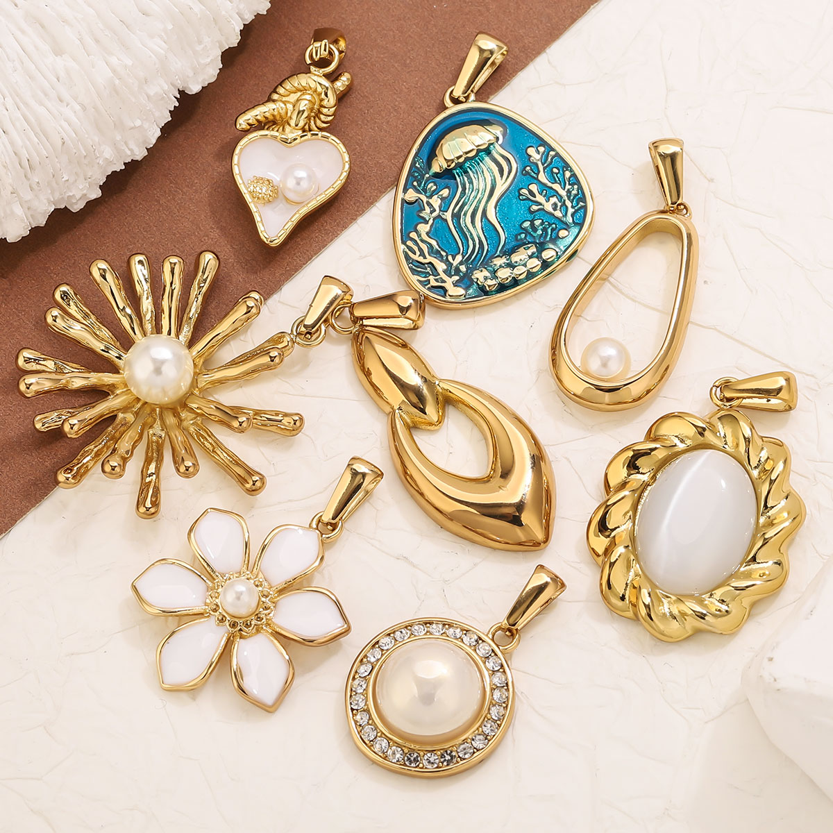 1 pièce, breloques fleurs en a - Vintage Fashion Words avis et prix
