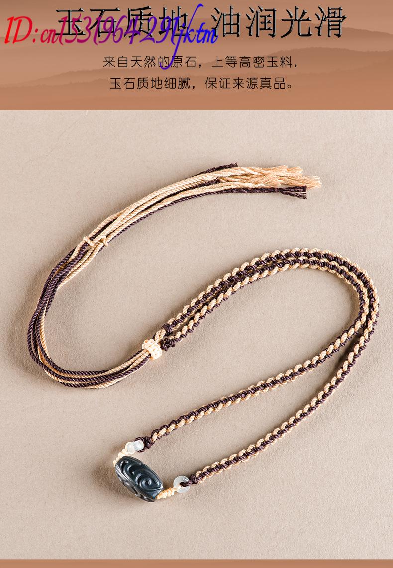 Collier pendentif en jade Heti - Vintage Fashion Jewelry avis et prix