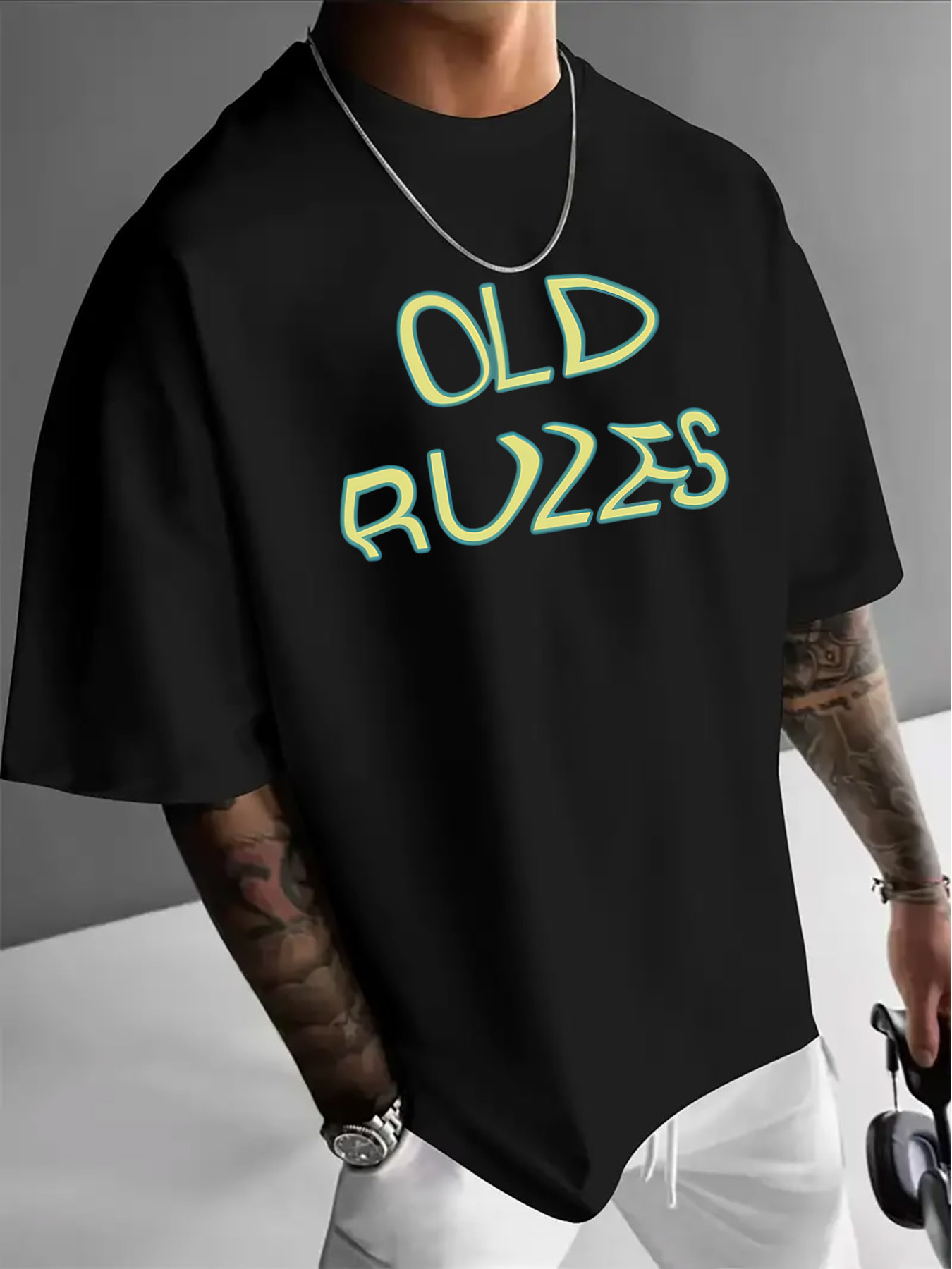T-shirt décontracté pour homme - Vintage Fashion Font avis et prix