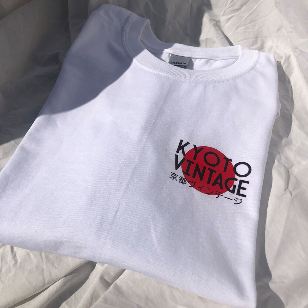T-shirt manches courtes en cot - Vintage Fashion Kyoto avis et prix