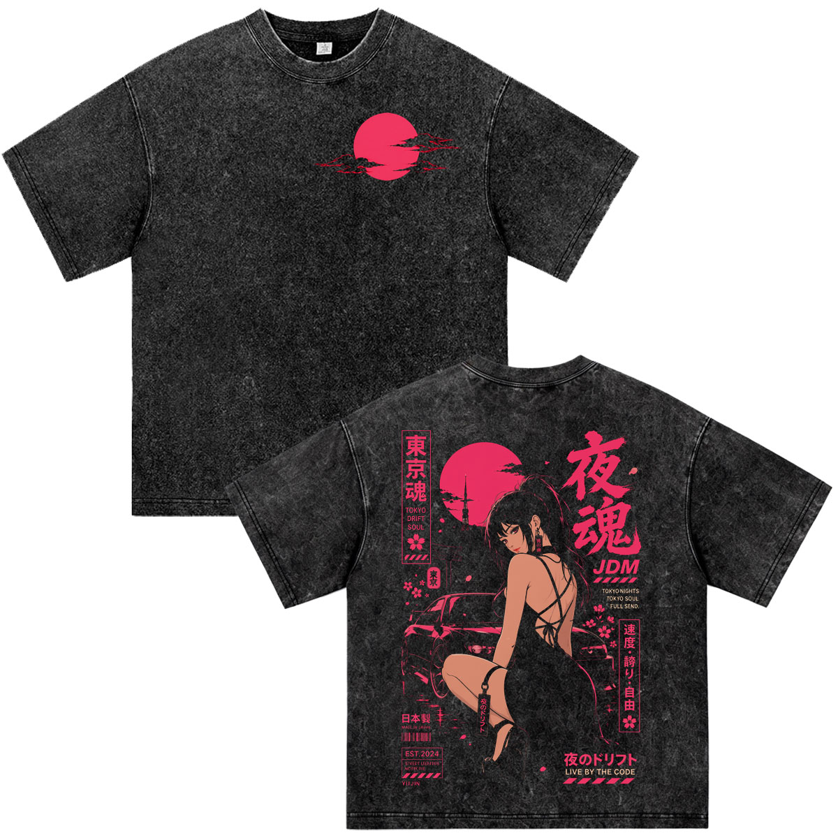T-shirt vintage délavé à manch - Vintage Fashion Kyoto avis et prix