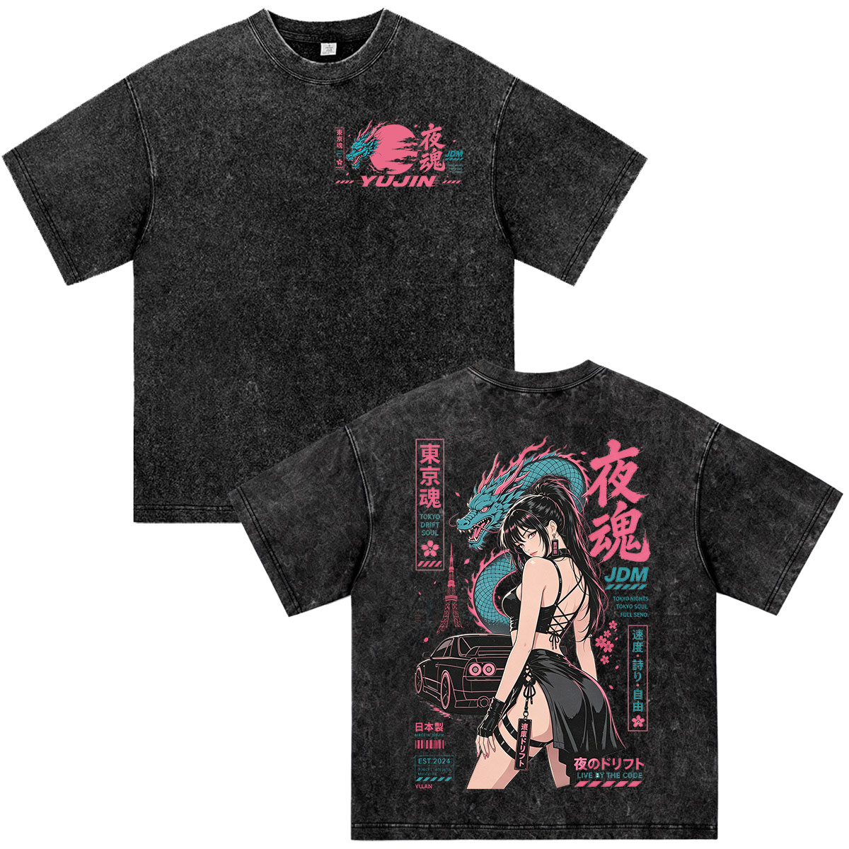 T-shirt vintage délavé à manch - Vintage Fashion Kyoto avis et prix