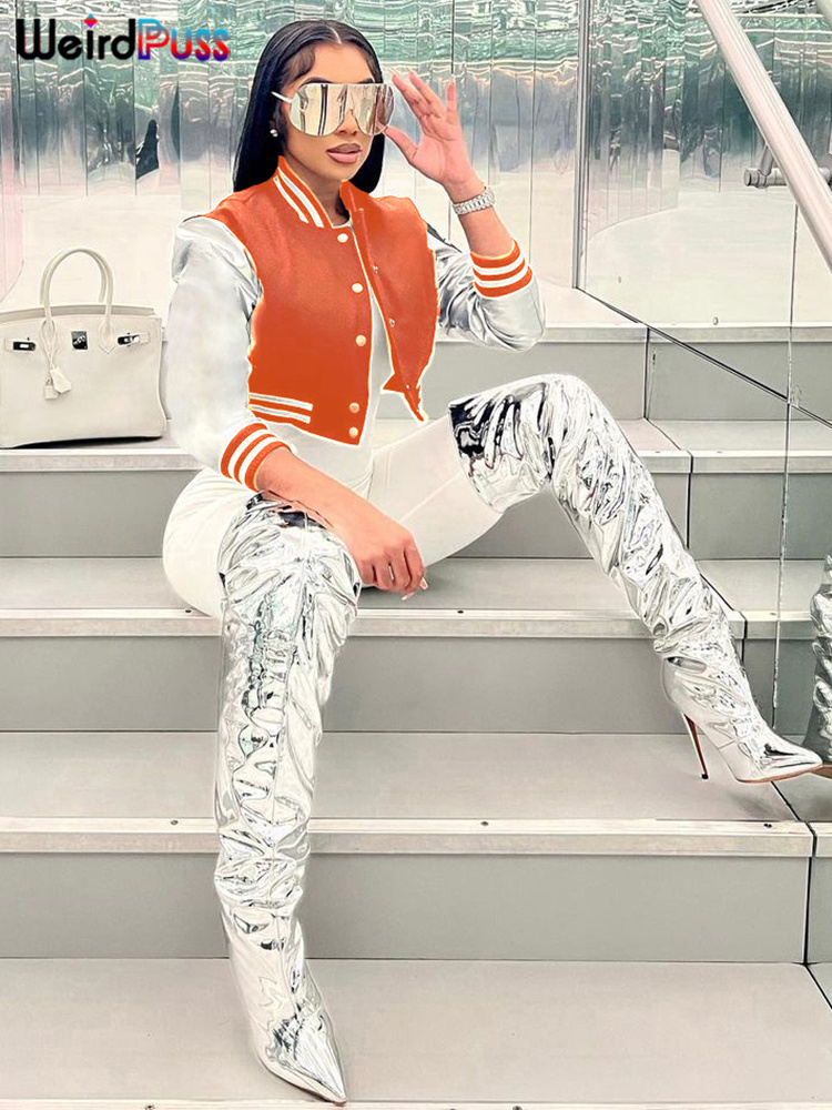 Weird Puss-Veste Courte en Cui - Varsity Jacket Wool avis et prix