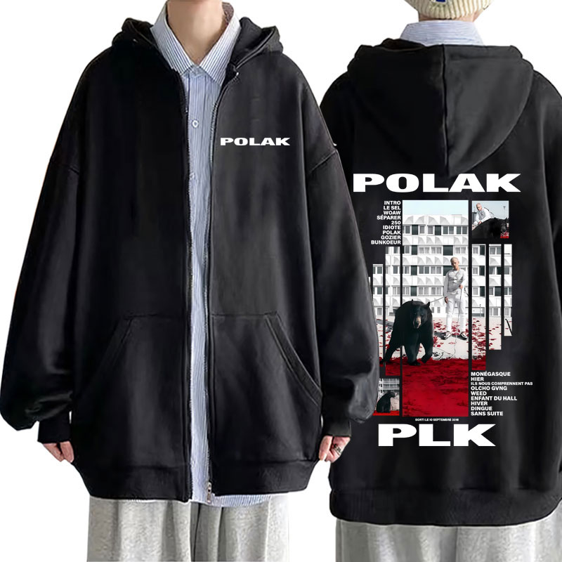 Rappeur Plk Polak imprimé swea - Vintage Fashion Pop Up avis et prix