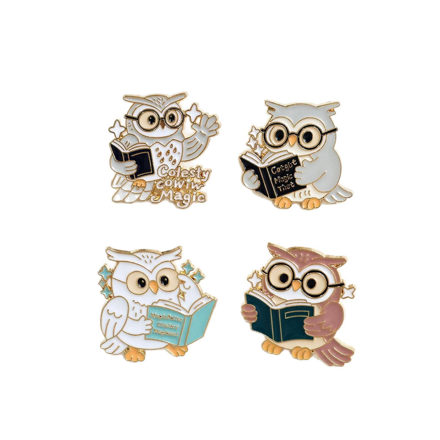 Broches vintage hibou et livre - Vintage Fashion Coloring Book avis et prix