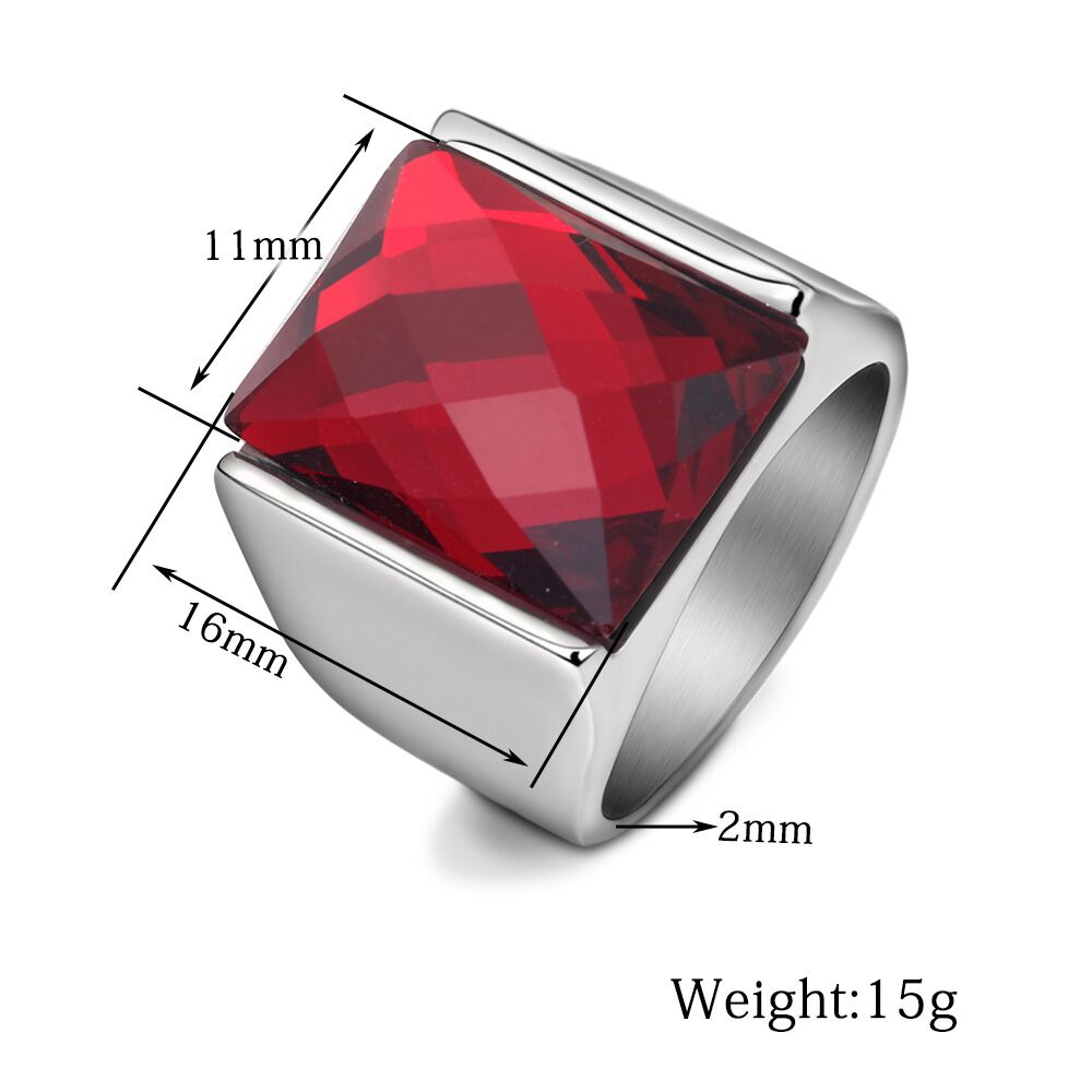 Bague en acier inoxydable avec - Vintage Fashion Jewelry avis et prix