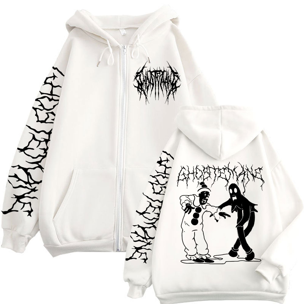 Sweat à capuche imprimé Ghoste - Vintage Fashion Pop Up avis et prix