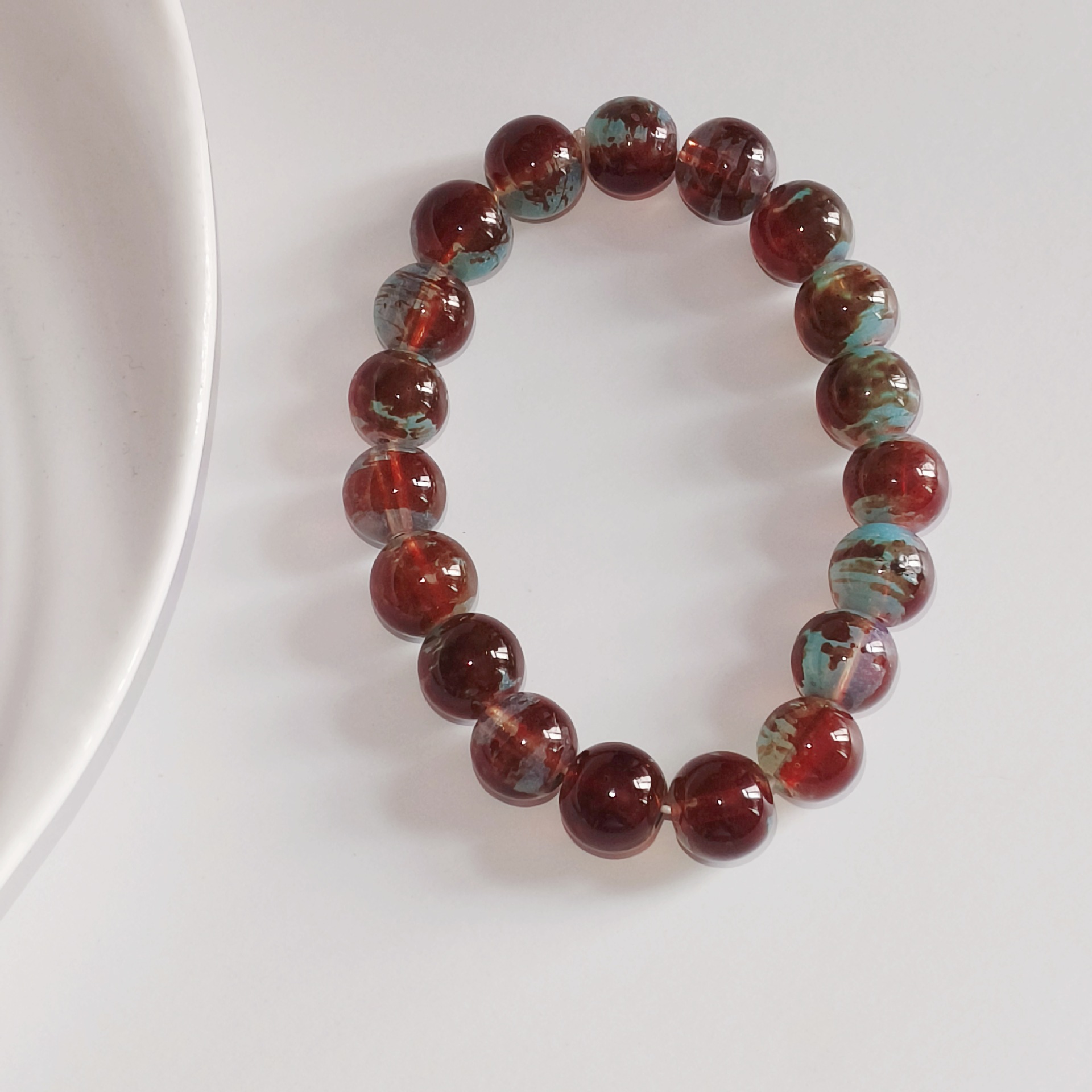 Bracelet de perles rondes simp - Vintage Fashion Pop Up avis et prix