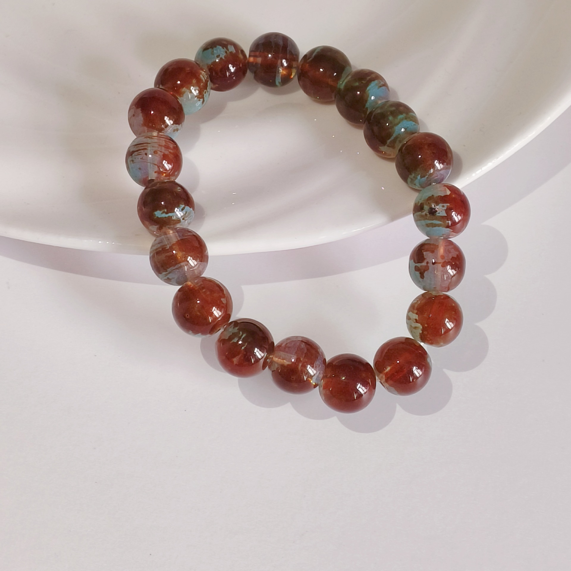 Bracelet de perles rondes simp - Vintage Fashion Pop Up avis et prix