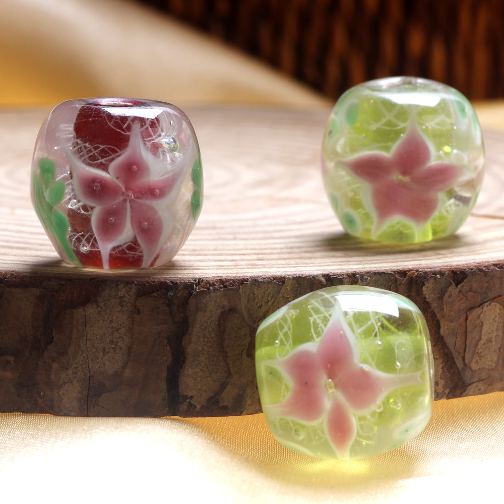 Perles de verre de forme ovale - Vintage Fashion Jewelry avis et prix