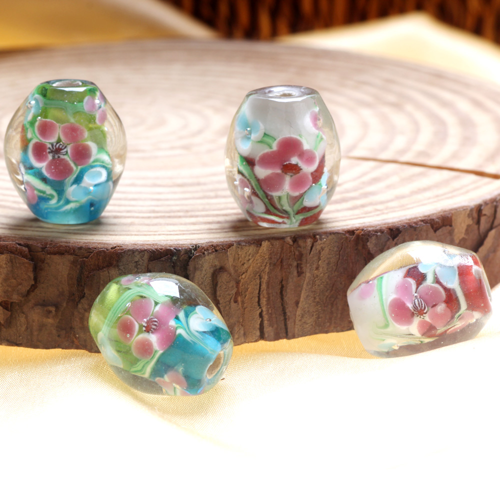 Perles de verre de forme ovale - Vintage Fashion Jewelry avis et prix