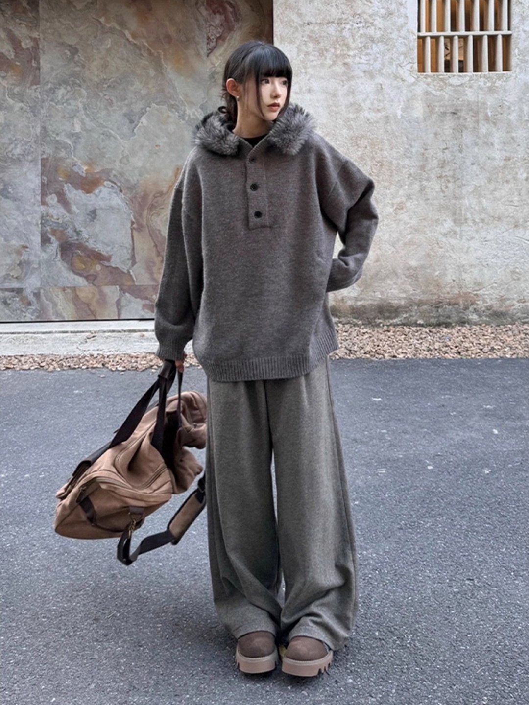 Vestes marron pour hommes avec - Varsity Jacket Wool avis et prix